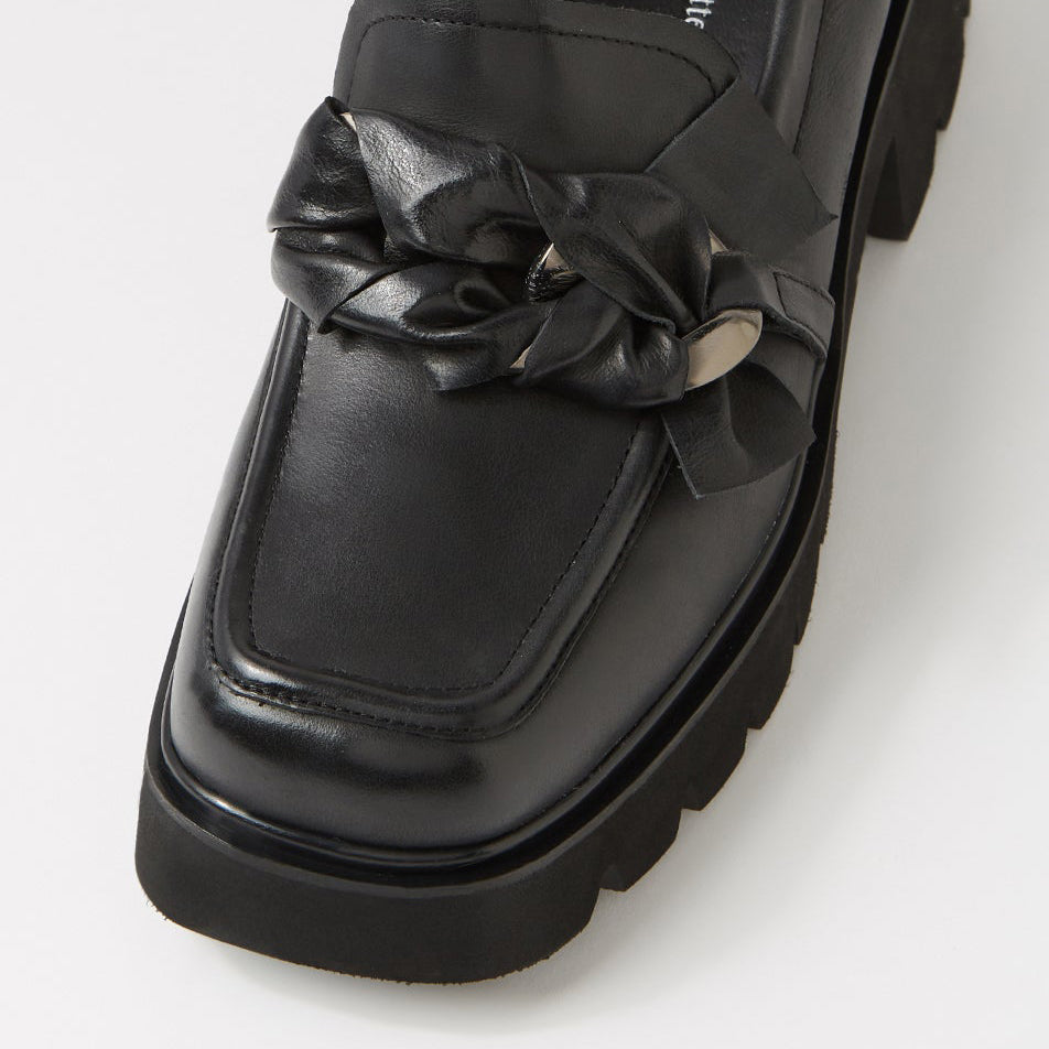 DJANGO & JULIETTE BIZMO BLACK - Women Loafers - Collective Shoes 