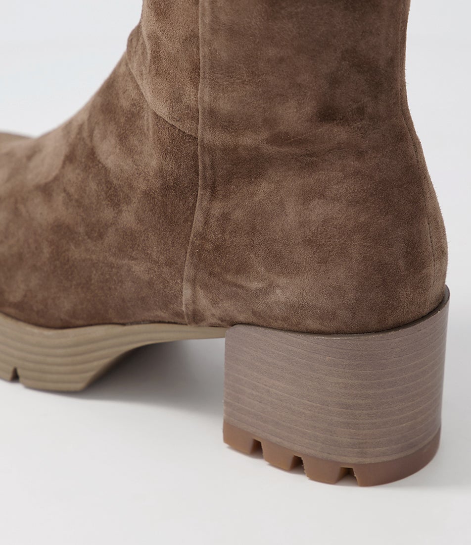 DJANGO & JULIETTE DIPPY TAUPE - Women Boots - Collective Shoes 
