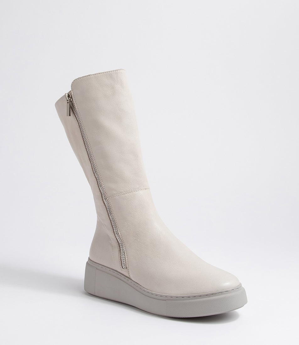 DJANGO & JULIETTE YOGUE IVORY - Women High Boots - Collective Shoes 