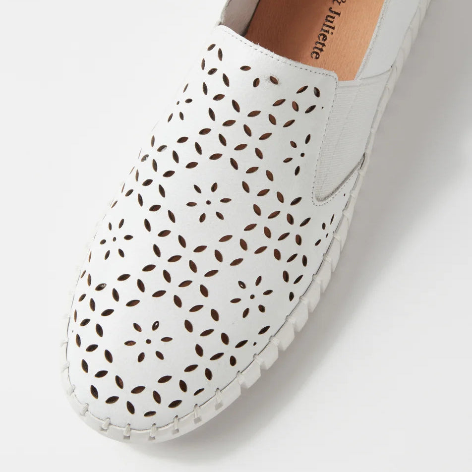 DJANGO & JULIETTE HAREL WHITE - Women Sneakers - Collective Shoes 