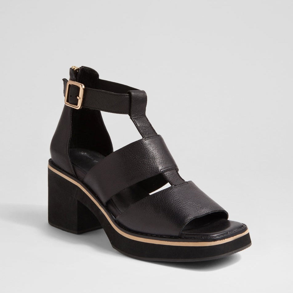 DJANGO & JULIETTE JASTY BLACK - Women Sandals - Collective Shoes 