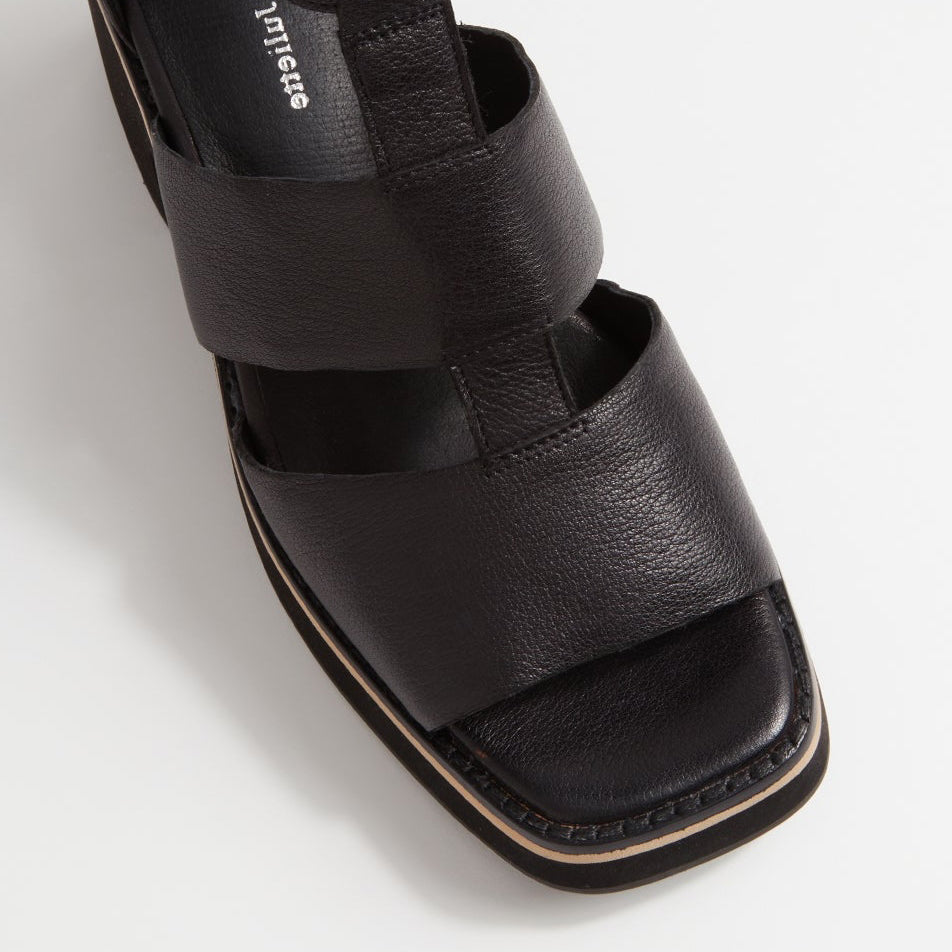 DJANGO & JULIETTE JASTY BLACK - Women Sandals - Collective Shoes 