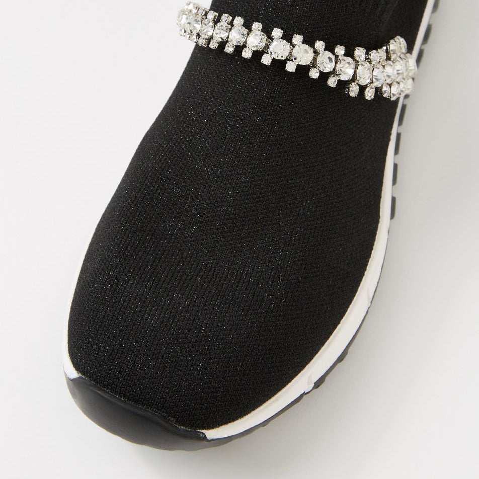 DJANGO & JULIETTE JOLO BLACK SILVER - Women Sneakers - Collective Shoes 