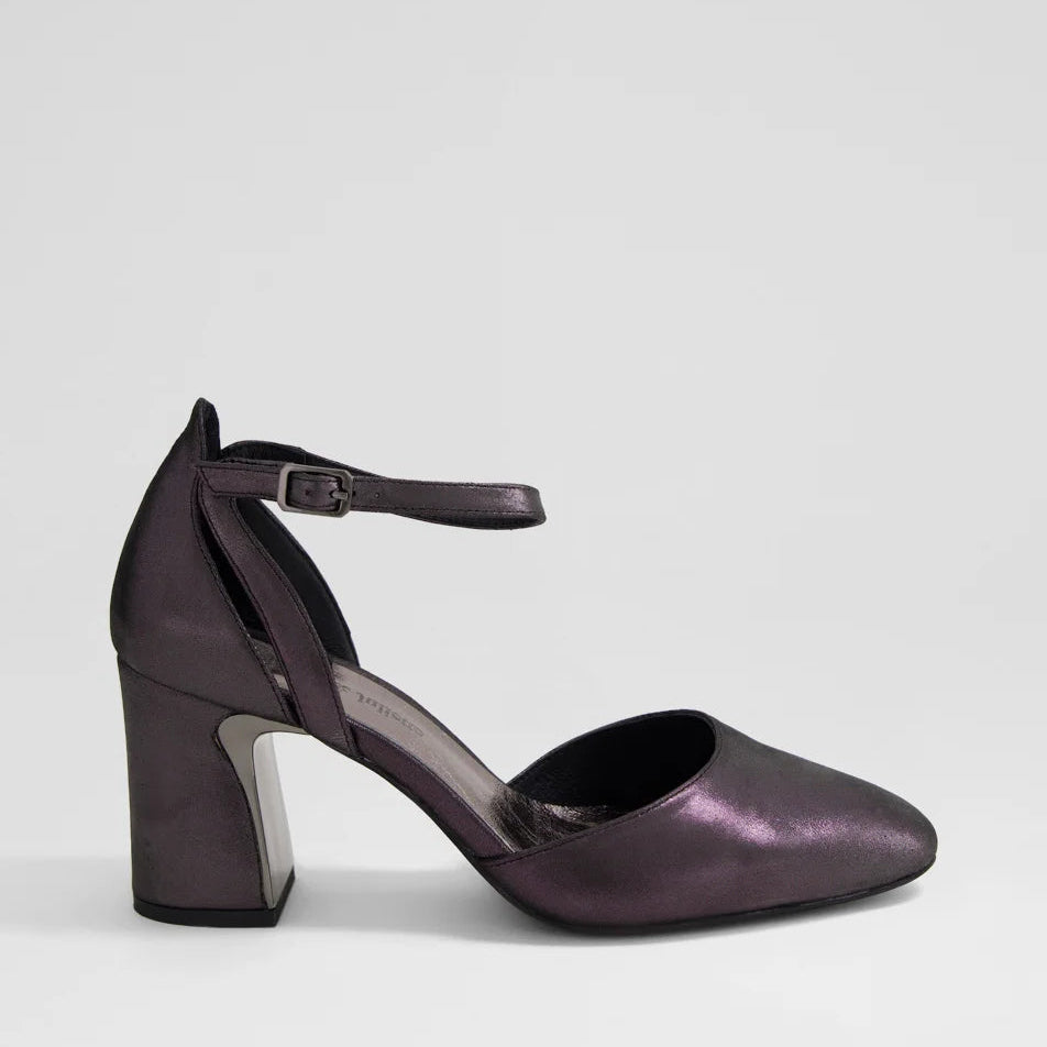 DJANGO & JULIETTE KILLIE BLACK SHIMMER - Women Sandals - Collective Shoes 