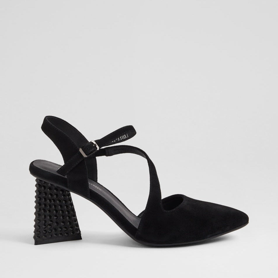 DJANGO & JULIETTE LAHTI BLACK SUEDE - Women Heels - Collective Shoes 