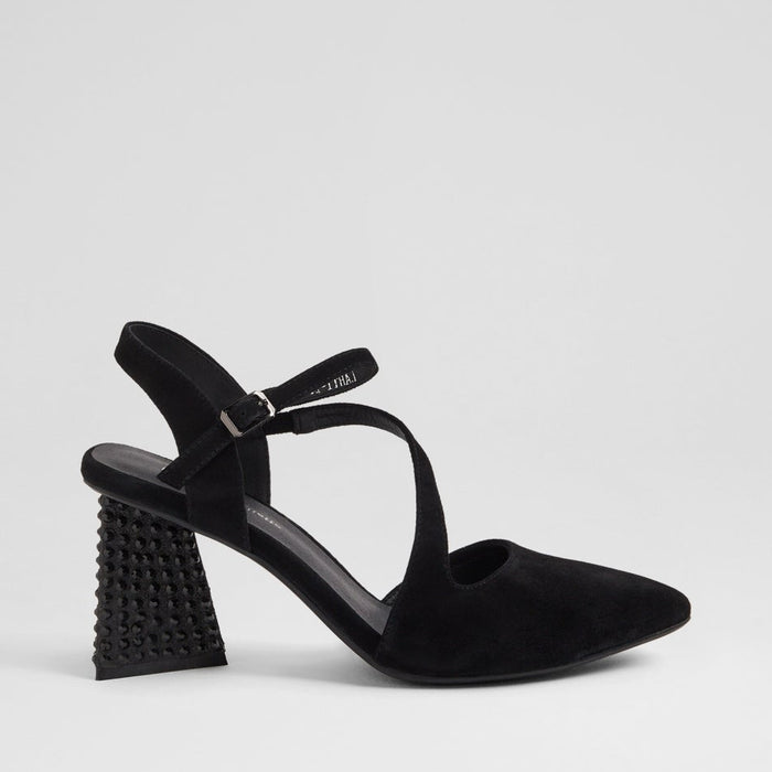 DJANGO & JULIETTE LAHTI BLACK SUEDE - Women Heels - Collective Shoes 