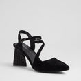 Load image into Gallery viewer, DJANGO & JULIETTE LAHTI BLACK SUEDE - Women Heels - Collective Shoes 
