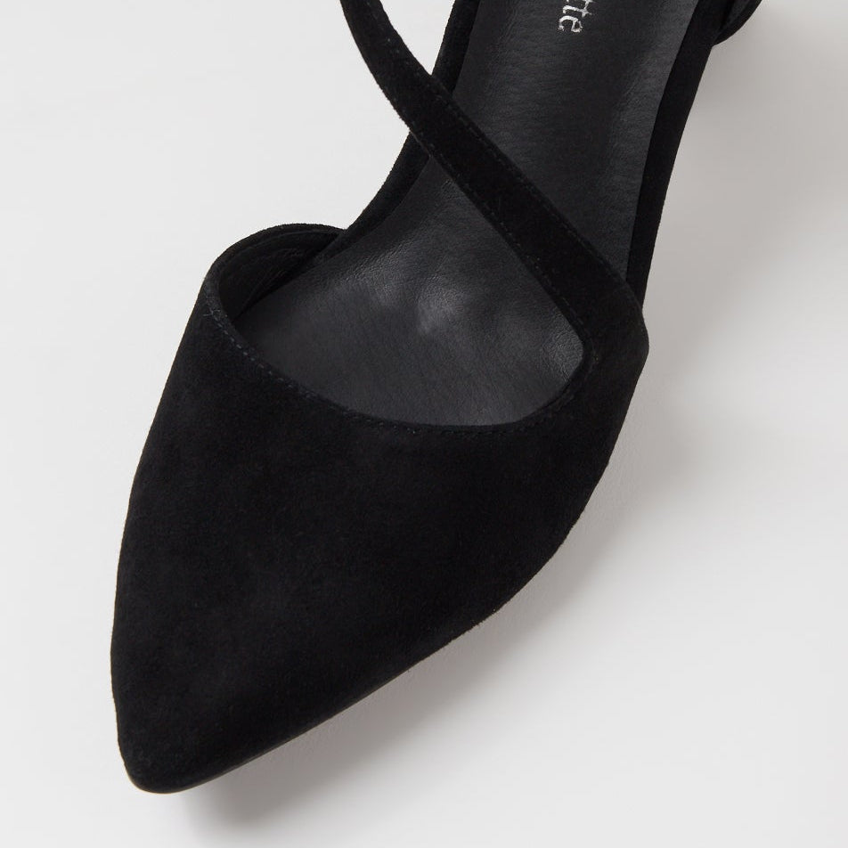DJANGO & JULIETTE LAHTI BLACK SUEDE - Women Heels - Collective Shoes 