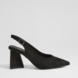 DJANGO & JULIETTE LESNOY BLACK SUEDE - Women Heels - Collective Shoes 