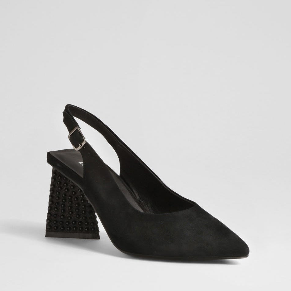 DJANGO & JULIETTE LESNOY BLACK SUEDE - Women Heels - Collective Shoes 