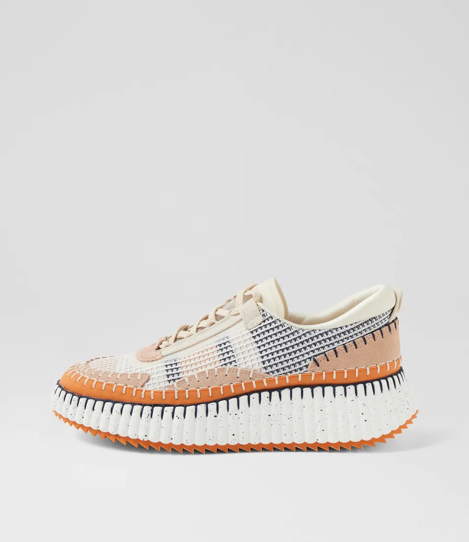 DJANGO & JULIETTE COPEN LATTE MULTI - Women Sneakers - Collective Shoes 
