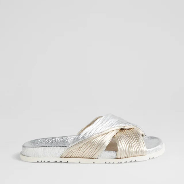 DJANGO & JULIETTE TOYCE SILVER PALE GOLD - Women Flats - Collective Shoes 