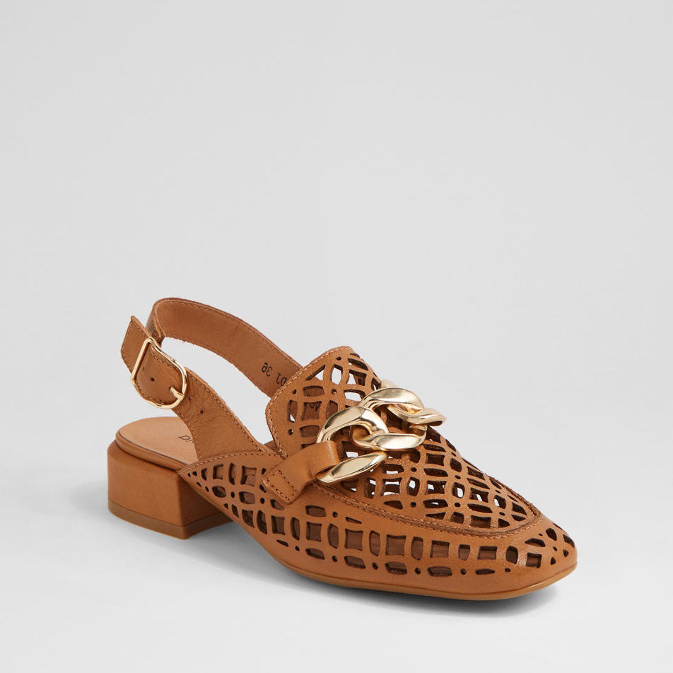 DJANGO & JULIETTE VOOPER DK TAN - Women Sandals - Collective Shoes 