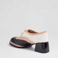 Load image into Gallery viewer, DJANGO & JULIETTE ALVON BLACK - IVORY - Women Oxford / Brogue Shoes - Collective Shoes 
