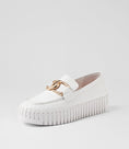 Load image into Gallery viewer, DJANGO & JULIETTE BRONTIS WHITE PATENT - Women Loafers - Collective Shoes 
