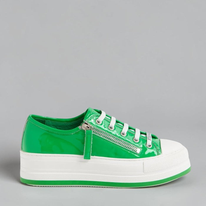 DJANGO & JULIETTE GIZA EMERALD PATENT - Women Sneakers - Collective Shoes 