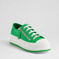 Load image into Gallery viewer, DJANGO & JULIETTE GIZA EMERALD PATENT - Women Sneakers - Collective Shoes 
