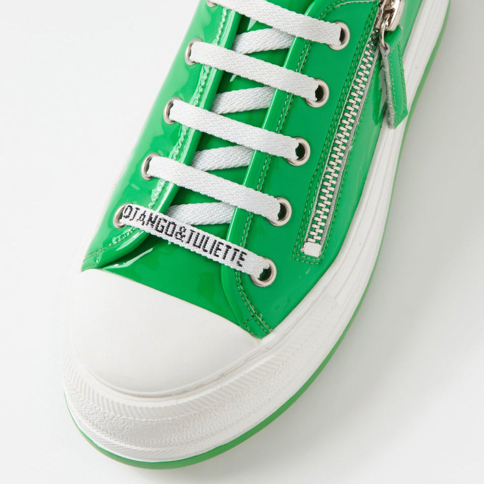 DJANGO & JULIETTE GIZA EMERALD PATENT - Women Sneakers - Collective Shoes 