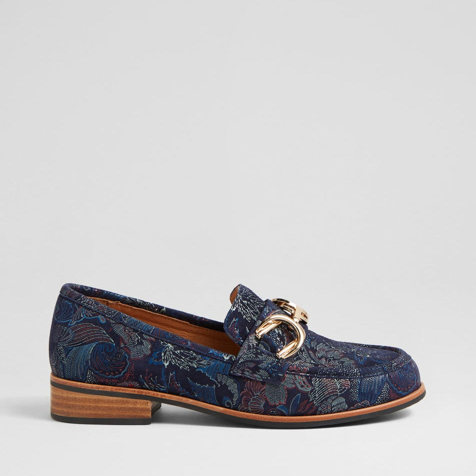 DJANGO & JULIETTE LANNCIS NAVY REGAL - Women Loafers - Collective Shoes 