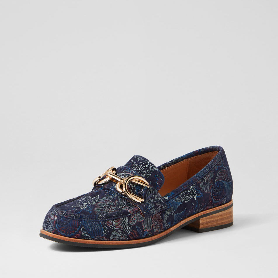 DJANGO & JULIETTE LANNCIS NAVY REGAL - Women Loafers - Collective Shoes 