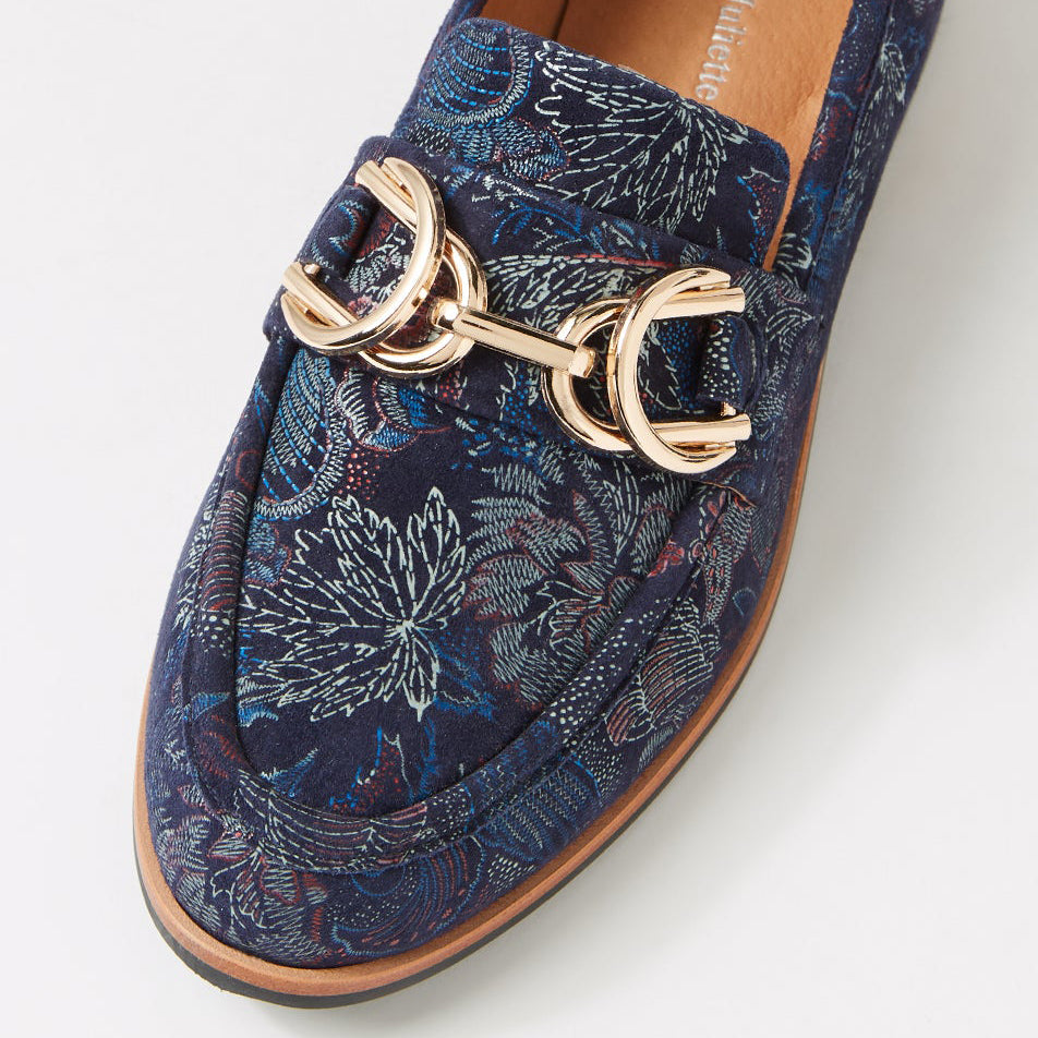 DJANGO & JULIETTE LANNCIS NAVY REGAL - Women Loafers - Collective Shoes 