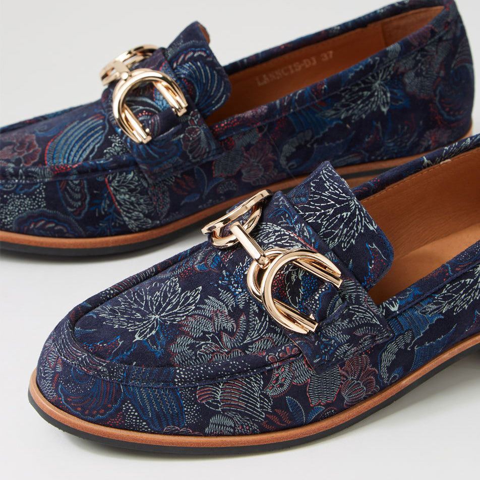 DJANGO & JULIETTE LANNCIS NAVY REGAL - Women Loafers - Collective Shoes 