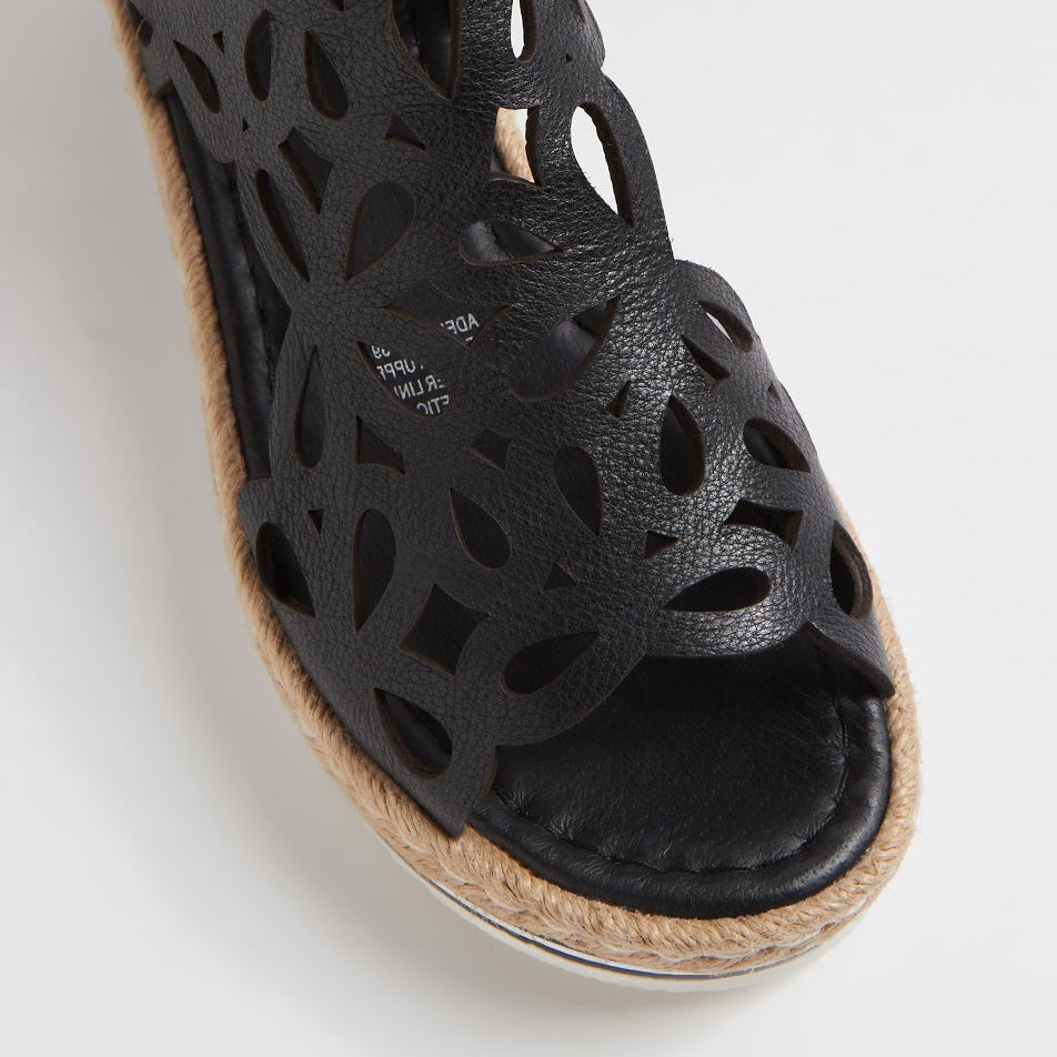 DJANGO & JULIETTE ADELY BLACK - Women Sandals - Collective Shoes 