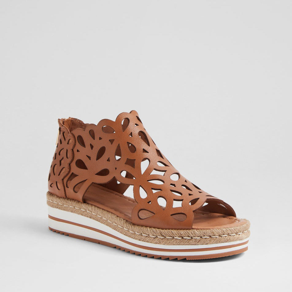 DJANGO & JULIETTE ADELY DK TAN - Women Sandals - Collective Shoes 