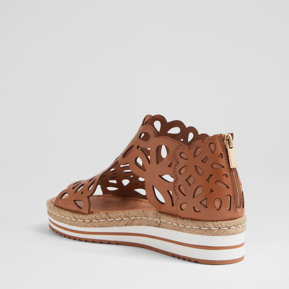 DJANGO & JULIETTE ADELY DK TAN - Women Sandals - Collective Shoes 