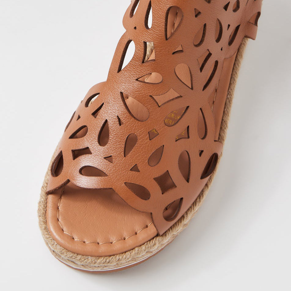 DJANGO & JULIETTE ADELY DK TAN - Women Sandals - Collective Shoes 