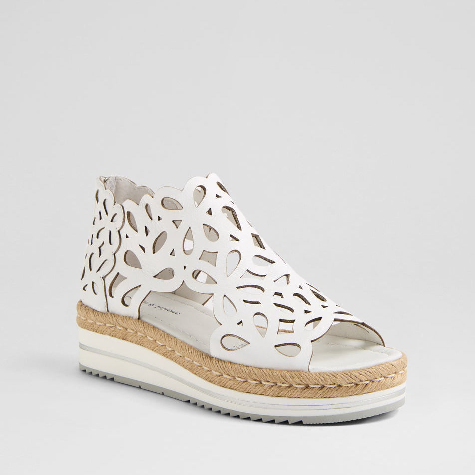 DJANGO & JULIETTE ADELY WHITE - Women Sandals - Collective Shoes 