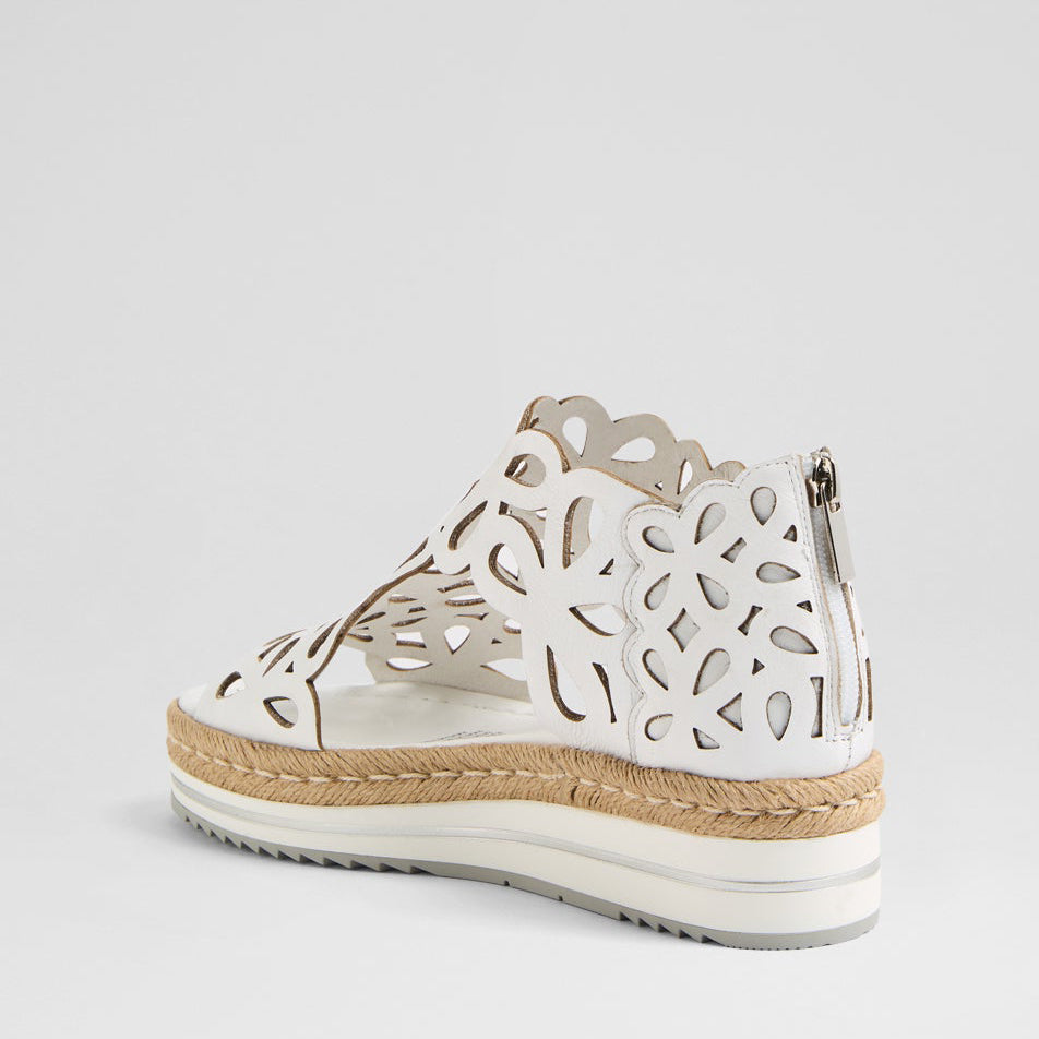 DJANGO & JULIETTE ADELY WHITE - Women Sandals - Collective Shoes 