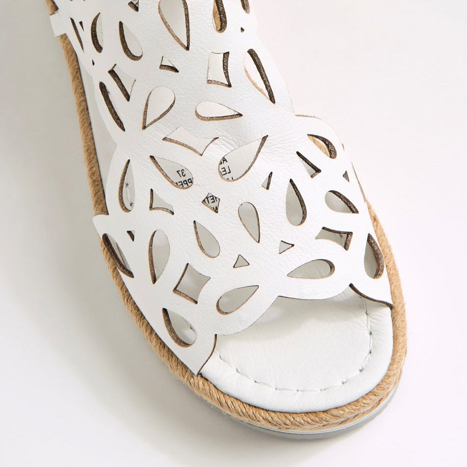 DJANGO & JULIETTE ADELY WHITE - Women Sandals - Collective Shoes 