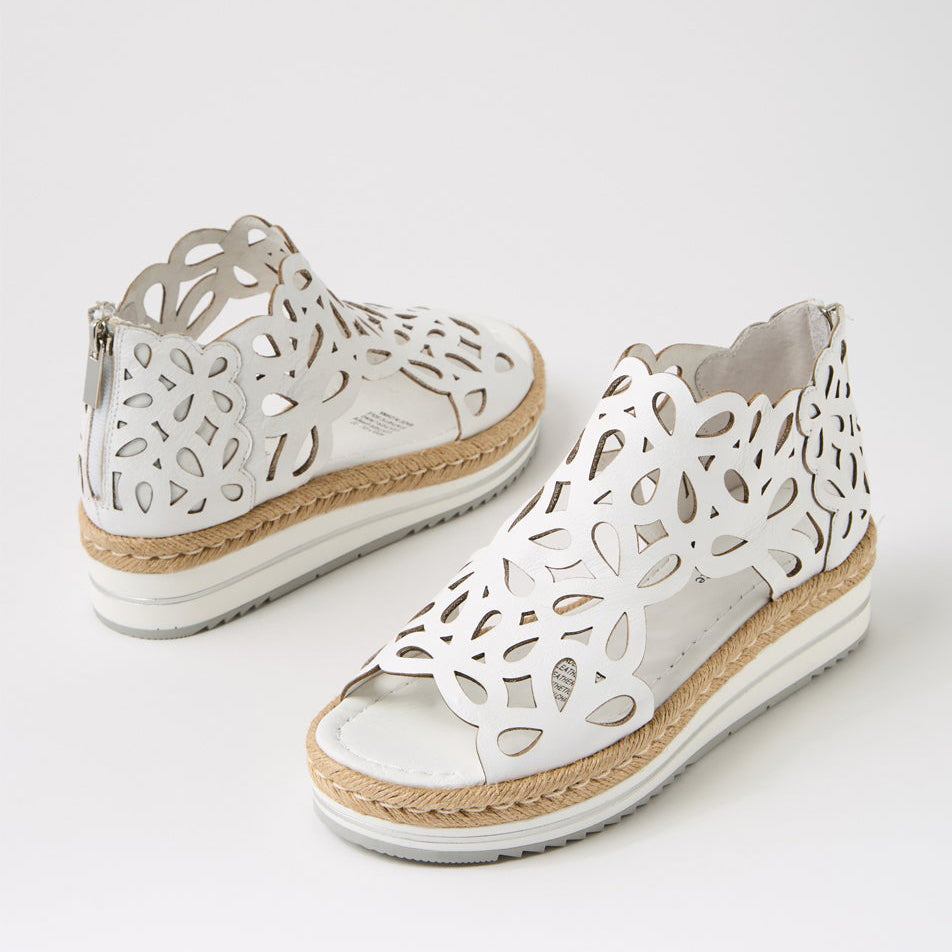DJANGO & JULIETTE ADELY WHITE - Women Sandals - Collective Shoes 