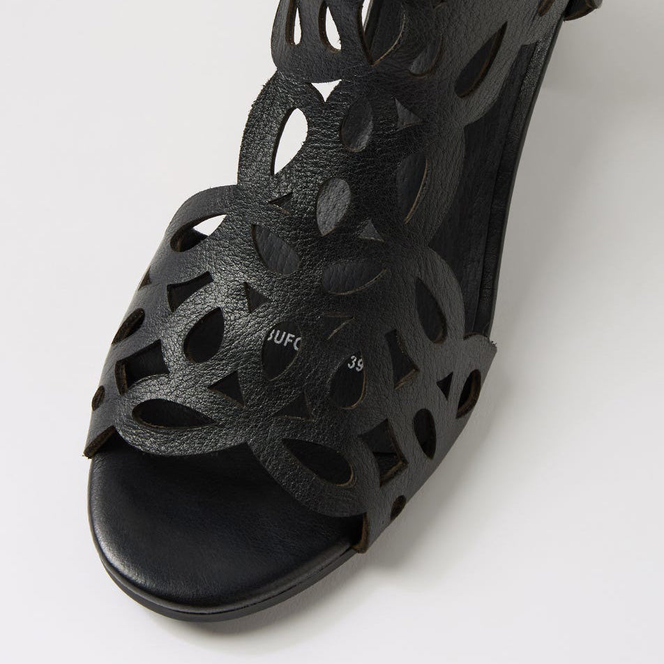 DJANGO & JULIETTE BUFORDES BLACK - Women Sandals - Collective Shoes 