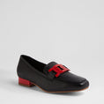 Load image into Gallery viewer, DJANGO & JULIETTE BELFORD BLACK RED - Women Loafers - Collective Shoes 
