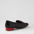 Load image into Gallery viewer, DJANGO & JULIETTE BELFORD BLACK RED - Women Loafers - Collective Shoes 
