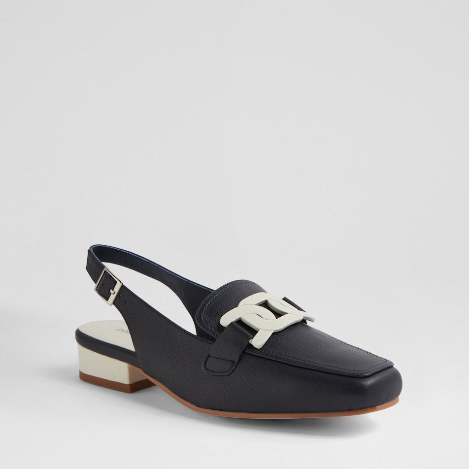 DJANGO & JULIETTE BOSSYS NAVY IVORY - Women Sandals - Collective Shoes 