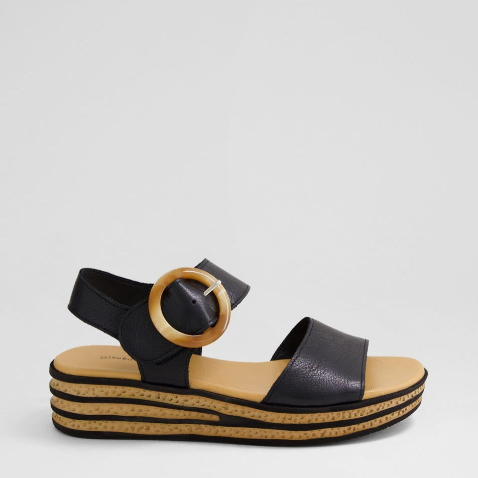 DJANGO & JULIETTE CUBBIE BLACK - Women Sandals - Collective Shoes 