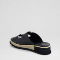 Load image into Gallery viewer, DJANGO & JULIETTE CHABLIS BLACK - Women Slides - Collective Shoes 
