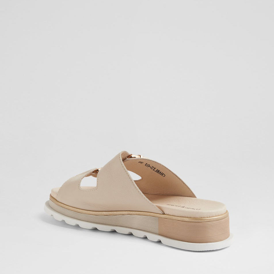 DJANGO & JULIETTE CHABLIS ALMOND - Women Slides - Collective Shoes 