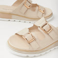 Load image into Gallery viewer, DJANGO & JULIETTE CHABLIS ALMOND - Women Slides - Collective Shoes 

