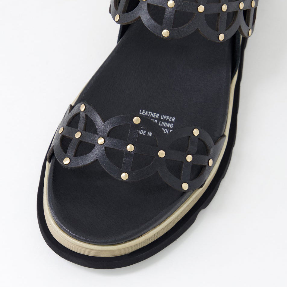 DJANGO & JULIETTE CAROLA BLACK - Women Sandals - Collective Shoes 