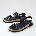 Load image into Gallery viewer, DJANGO & JULIETTE CAROLA BLACK - Women Sandals - Collective Shoes 
