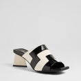 Load image into Gallery viewer, DJANGO & JULIETTE IBBEYS BLACK IVORY PATENT - Women Heels - Collective Shoes 
