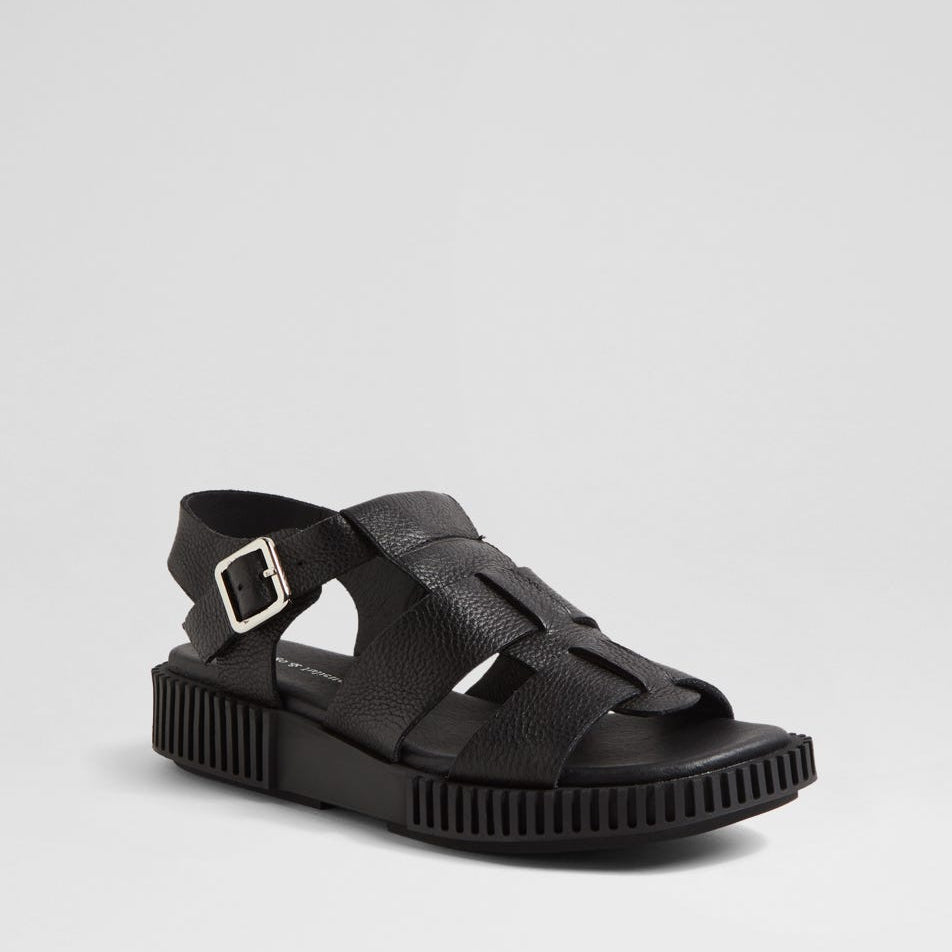 DJANGO & JULIETTE ITALA BLACK - Women Sandals - Collective Shoes 
