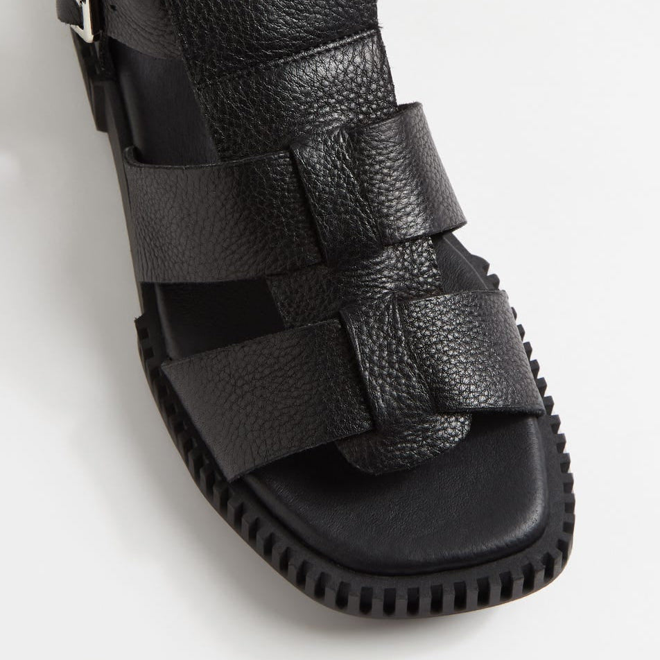 DJANGO & JULIETTE ITALA BLACK - Women Sandals - Collective Shoes 
