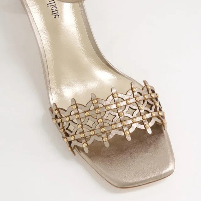 DJANGO & JULIETTE JONASS CHAMPAGNE - Women Sandals - Collective Shoes 