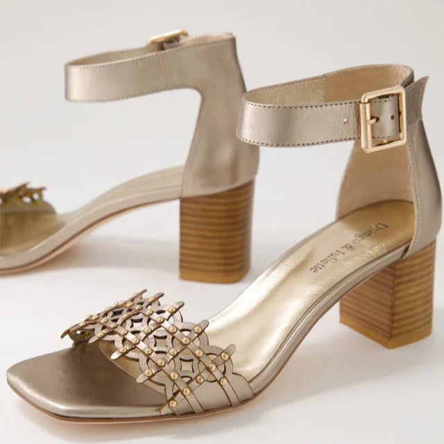 DJANGO & JULIETTE JONASS CHAMPAGNE - Women Sandals - Collective Shoes 
