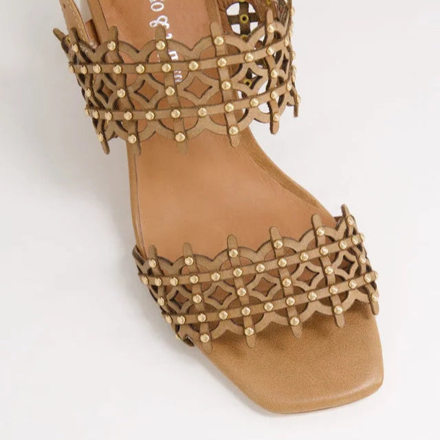 DJANGO & JULIETTE JULLY TAN - Women Sandals - Collective Shoes 